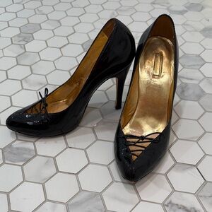 Report Signature Black Patent Heels size 9